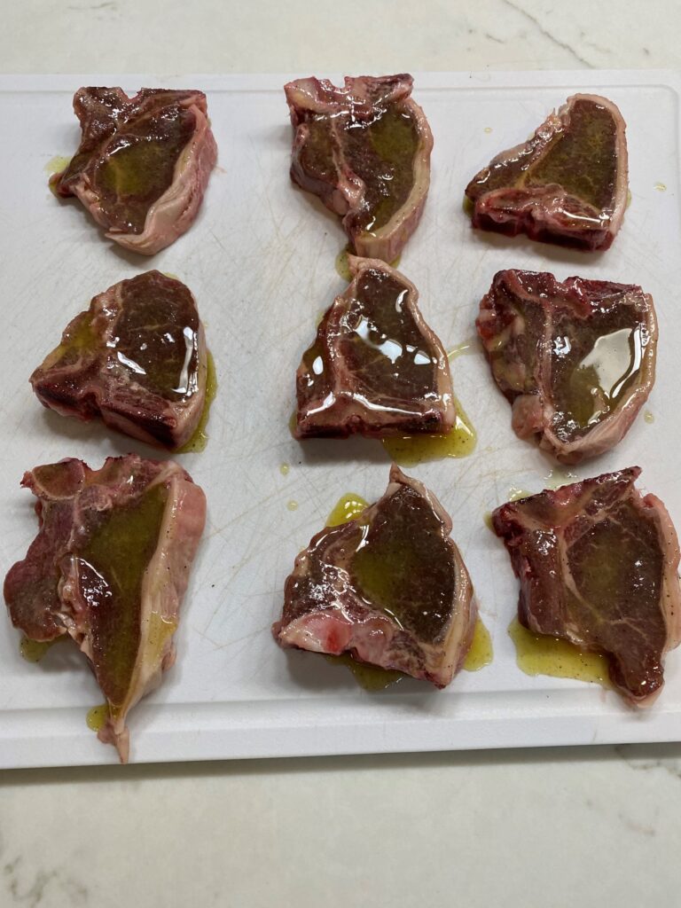 Lamb Chops & Vegetables
